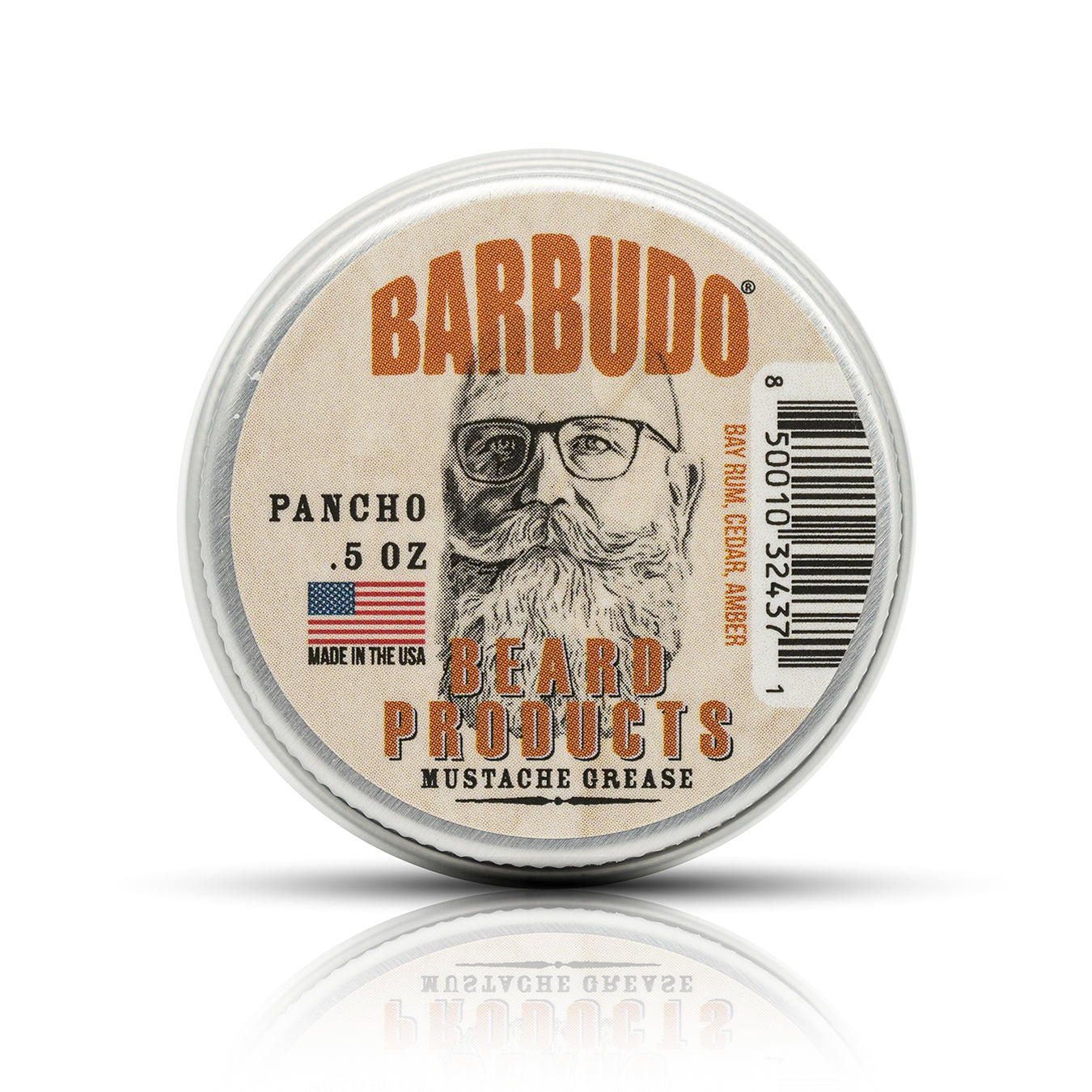 Pancho Mustache Wax - Bay Rum, Cedar, Amber